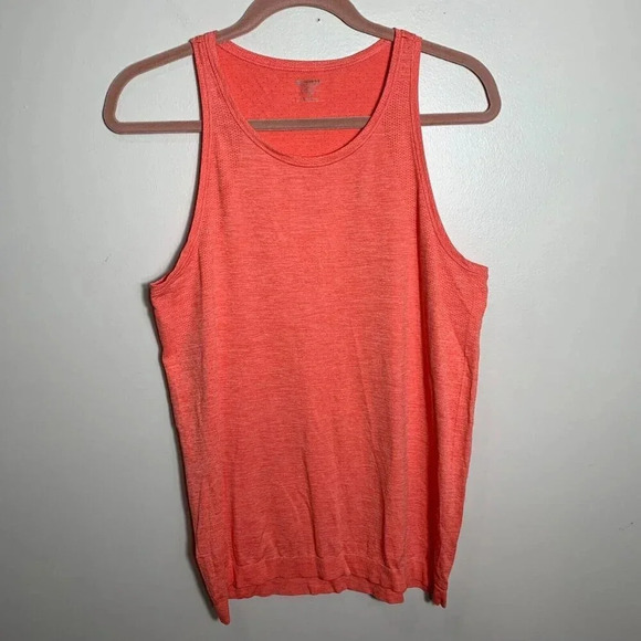 Athleta Uptempo II Sleeveless Tank Top Heathered Coral Size Medium - Picture 1 of 8